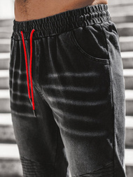 Spodnie męskie jogger czarne OZONEE JS/KK1023