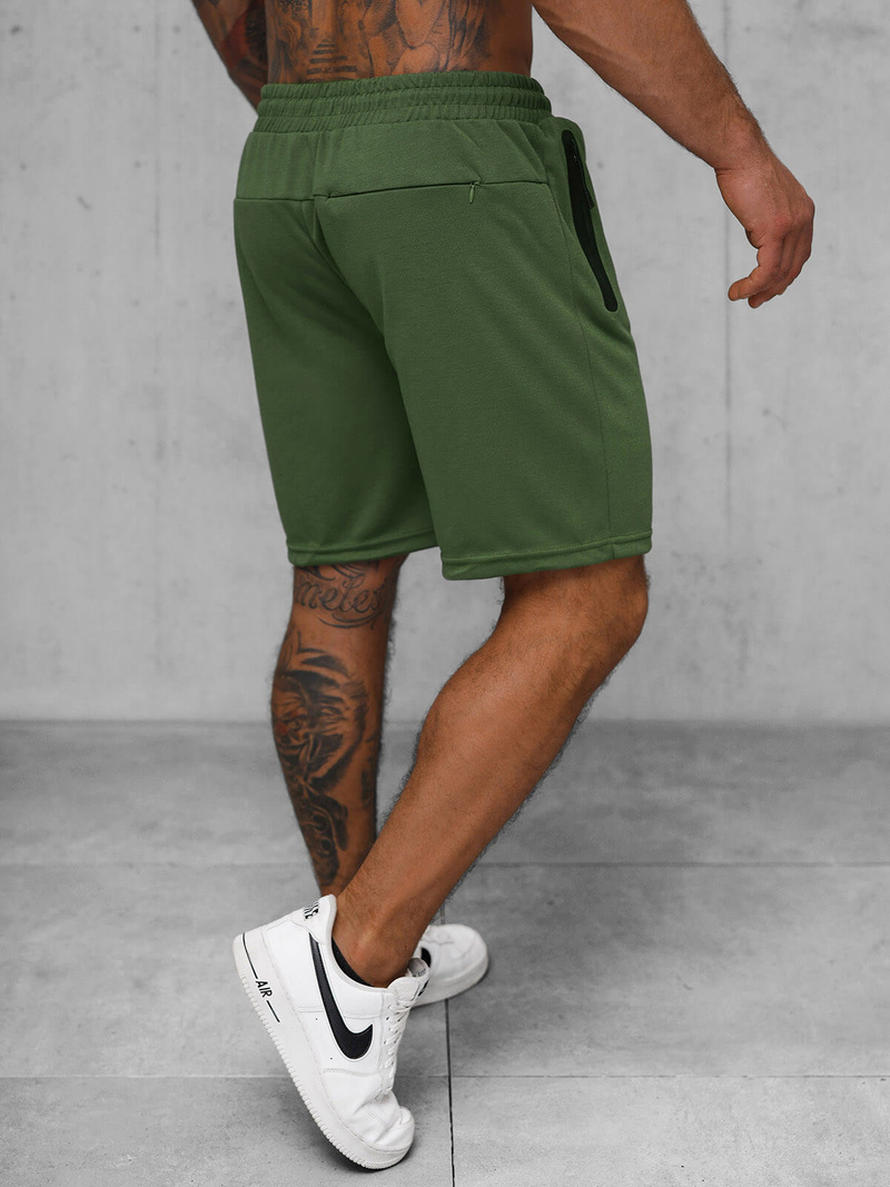 Spodenki dresowe męskie khaki OZONEE JS/17K533/29