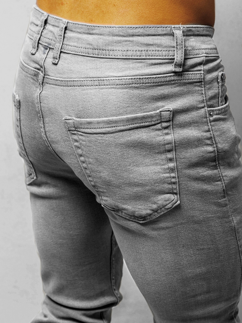 Spodnie jeansowe męskie szare OZONEE E/1229SP