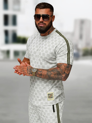 Чоловічий короткий спортивний костюм Яскраво-ciрий OZONEE O/QQ1608AB