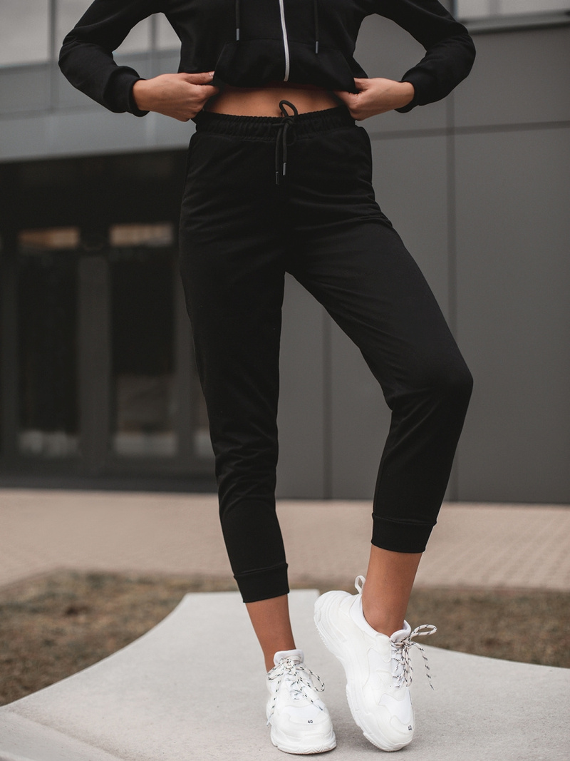 Komplet dresowy dwuczęściowy czarny OZONEE O/MB2038/21