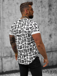 T-Shirt męski biały OZONEE O/P1312