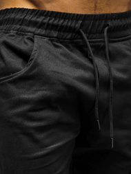 Штани чоловічі джоггери Чорнi OZONEE O/11104