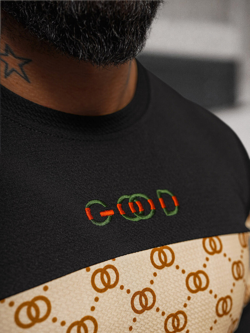 Bluza męska czarna OZONEE O/B7461