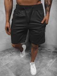 Spodenki dresowe męskie czarne OZONEE JS/68K10268