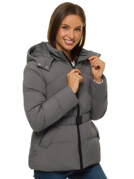 Kurtka zimowa damska szara OZONEE JS/M23060/5