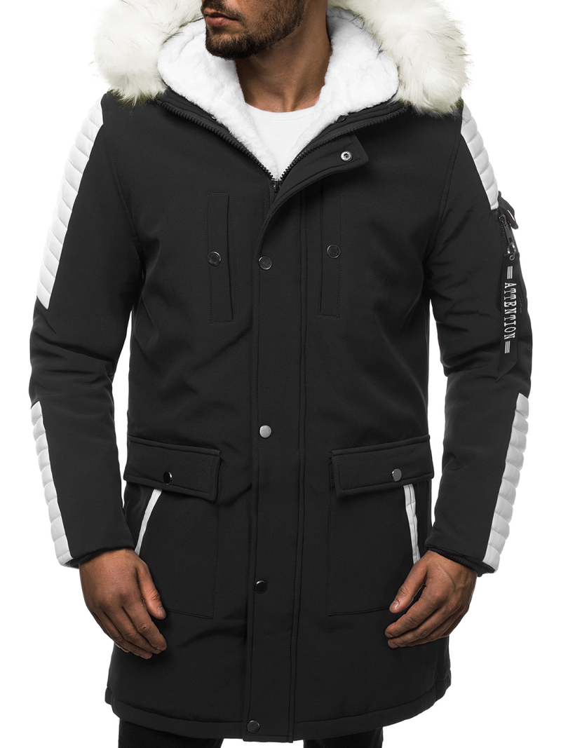 Куртка зимова чоловіча Чорно-Бiла OZONEE O/5832