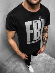 Футболка чоловіча Чорна OZONEE JS/SS100730Z