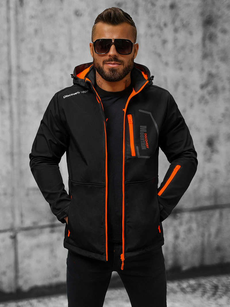 Куртка softshell чоловіча Чорна OZONEE JS/HH024/1BZ