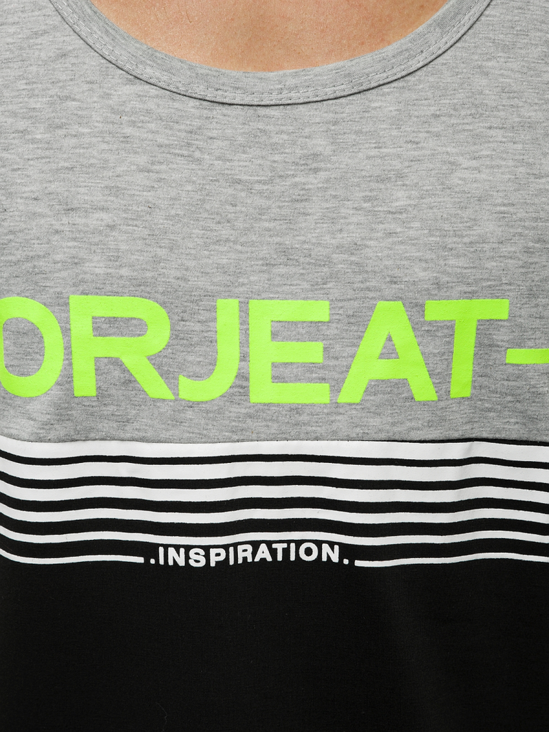 Футболка чоловіча Сiрий OZONEE JS/SS11062