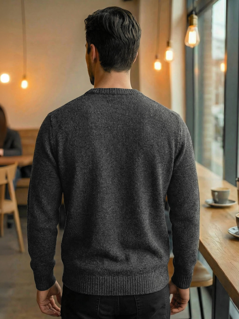 Sweter męski grafitowy OZONEE JS/59B3607/5