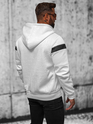 Толстовка чоловіча біла OZONEE JS/3B557