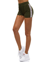 Spodenki dresowe damskie khaki OZONEE JS/1023/B7