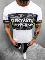 T-Shirt męski biały OZONEE JS/SS10976Z