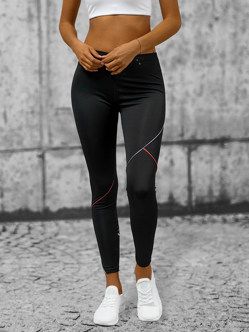 Legginsy damskie czarne OZONEE O/YY9272