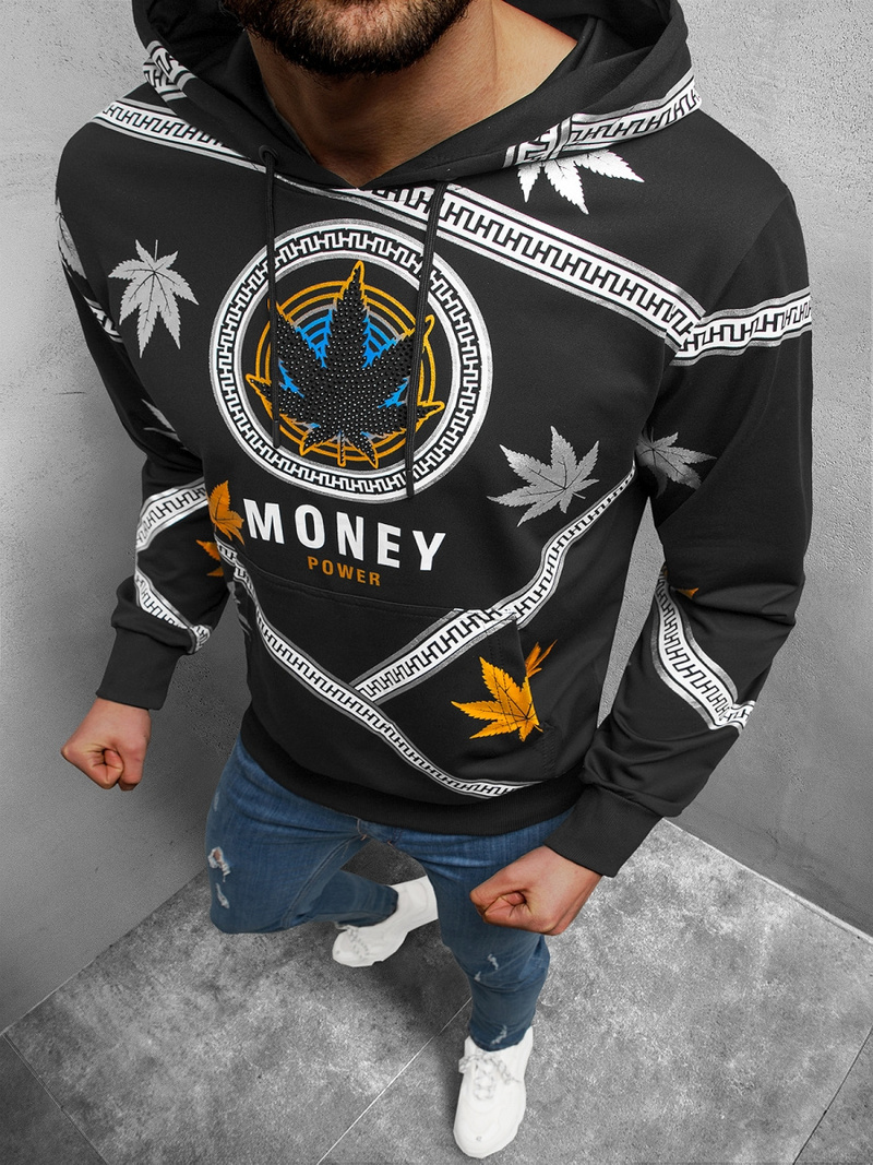 Толстовка чоловіча Чорна OZONEE O/HM656Z