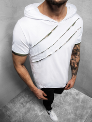 T-Shirt męski biały OZONEE A/1185Z