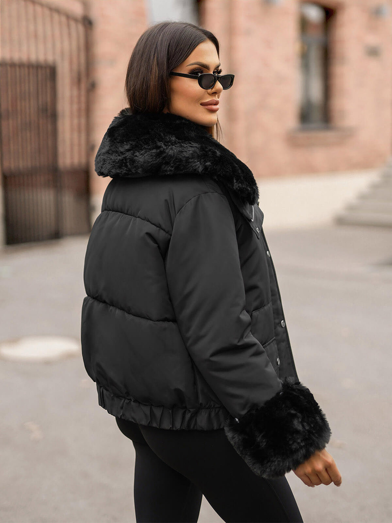 Куртка жіноча чорна OZONEE O/H833