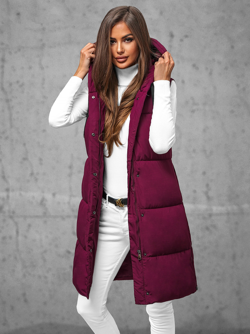 Стьобаний жіночий жилет Бордова OZONEE JS/16M9093/06Z