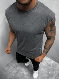 Koszulka bez rękawów męska grafitowa OZONEE O/1265Z