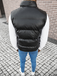 Kamizelka męska pikowana czarna OZONEE O/9035