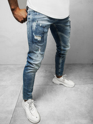 Spodnie jeansowe męskie niebieskie OZONEE B/20203077