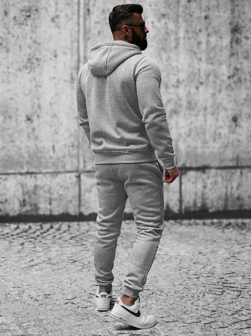 Спортивний костюм чоловічій сірий OZONEE JS/XW2008