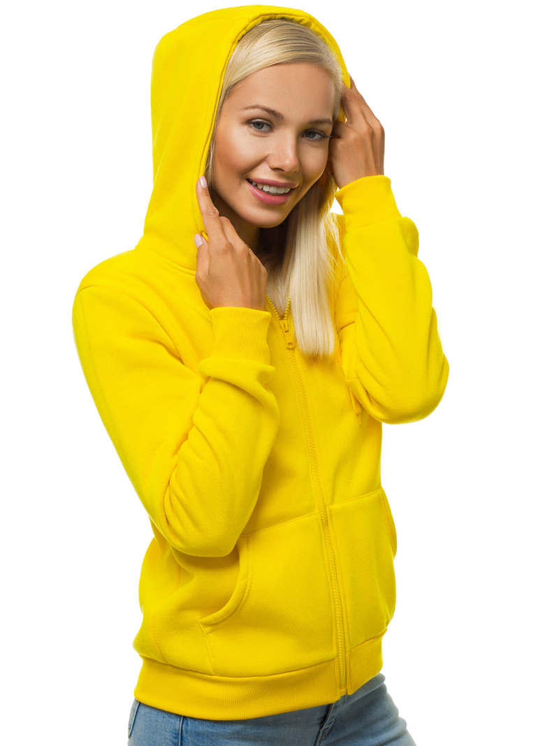 Bluza rozpinana damska żółta OZONEE JS/W03Z