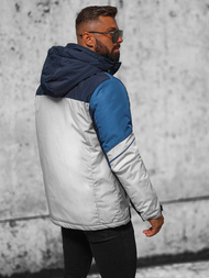 Kurtka przejściowa męska szaro-granatowa OZONEE JS/M35/92