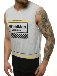 Koszulka męska bez rękawów szara OZONEE JS/SS11079