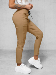 Spodnie damskie chino camelowe OZONEE O/7737