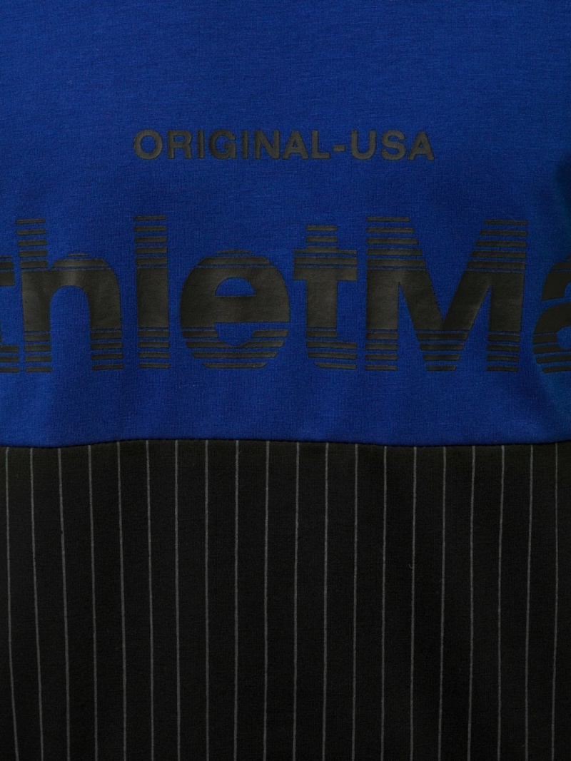 T-Shirt męski bez rękawów niebieski OZONEE JS/SS11065Z