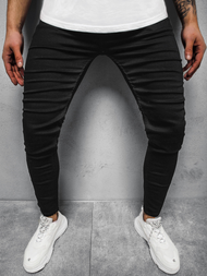 Spodnie jeansowe męskie czarne OZONEE DP/699