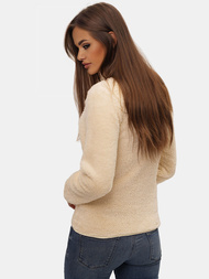 Bluza rozpinana damska beżowa/2 OZONEE JS/HH006/34Z