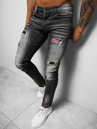 Spodnie jeansowe męskie czarne OZONEE NB/MP0050N