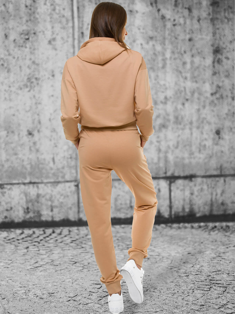 Жіночий спортивний костюм з двох частин Бежевi OZONEE O/12109