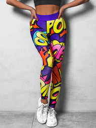 Legginsy damskie kolorowe OZONEE O/20937Z