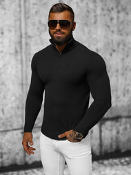 Светр чоловічій чорний OZONEE NB/MM6007/4Z