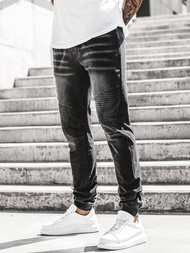 Spodnie męskie jogger czarne OZONEE JS/KK1023