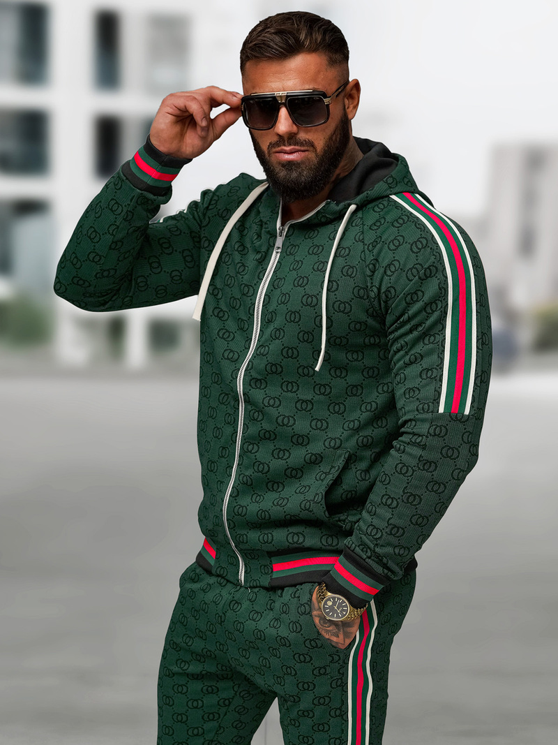 Спортивний костюм чоловічій Зелений OZONEE O/FF5111AB