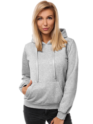 Bluza z kapturem damska szara OZONEE JS/W02