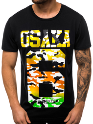 T-Shirt męski czarny OZONEE JS/KS1958