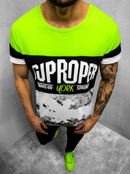 T-Shirt męski zielony OZONEE JS/KS1974Z