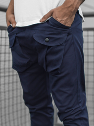 Spodnie męskie chino joggery granatowe OZONEE G/11144