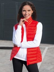 Kamizelka damska pikowana czerwona OZONEE JS/M23038/270Z