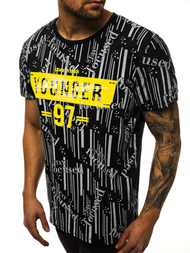 Футболка чоловіча Чорна OZONEE JS/KS1993