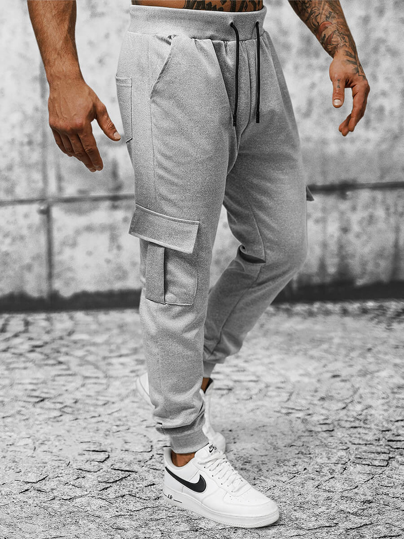 Spodnie dresowe męskie szare OZONEE JS/8K1130/2