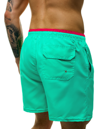 Spodenki kąpielowe męskie miętowe OZONEE ST007-10