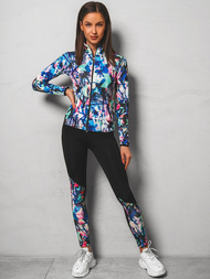 Komplet sportowy trzyczęściowy damski kolorowy OZONEE O/MS02Z