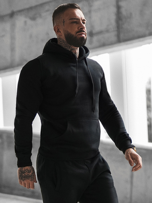 Komplet dresowy męski czarny OZONEE JS/XW2009